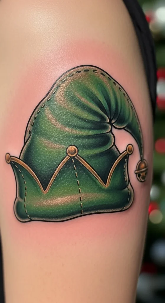  Elf Hat With Metallic Touches