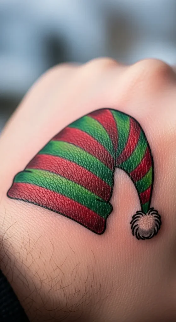 Elf Hat With Stripes