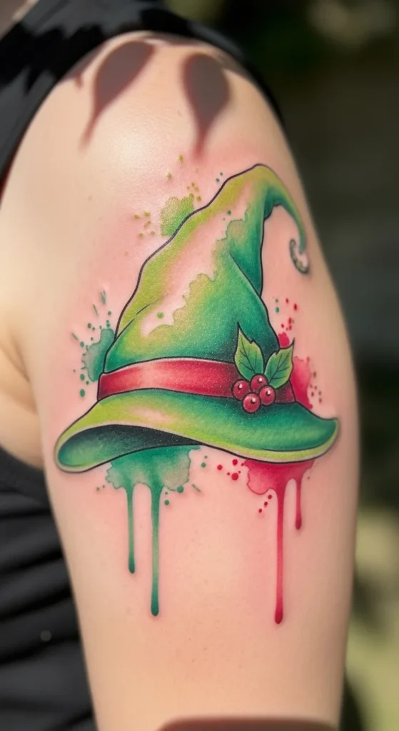 Watercolor Elf Hat
