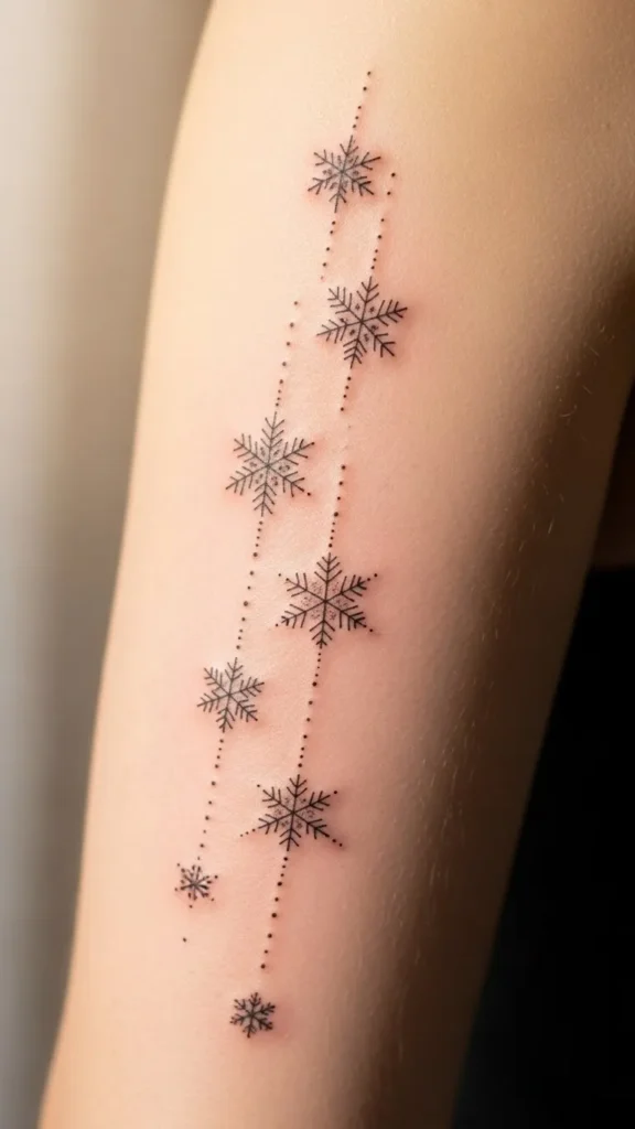 Back-of-Arm Snowflake Scatter