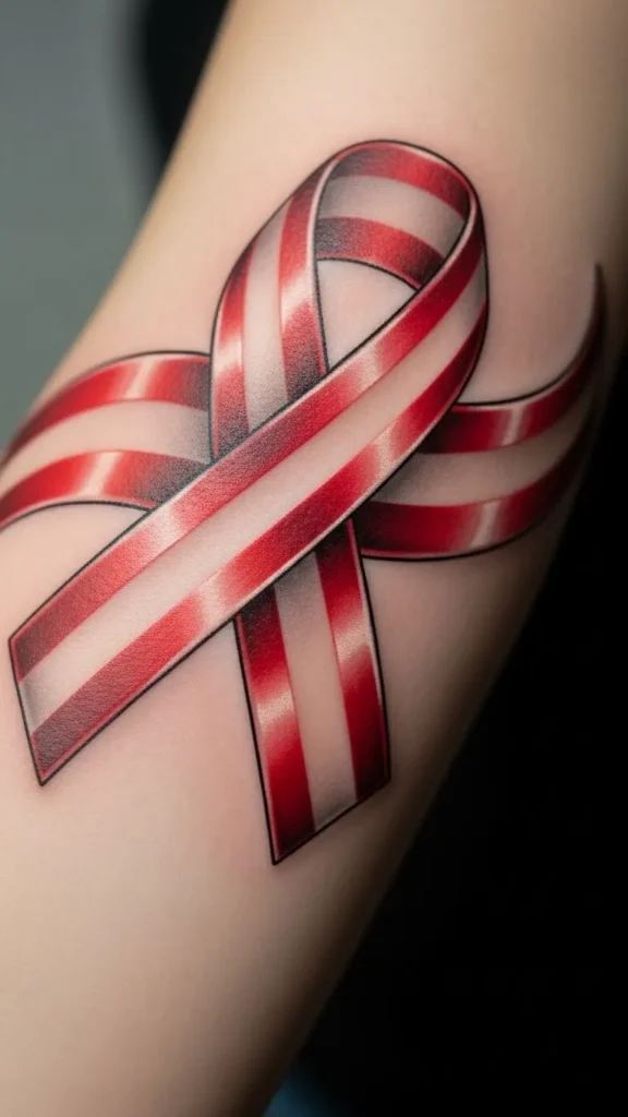 Candy Cane Ribbon Wrap