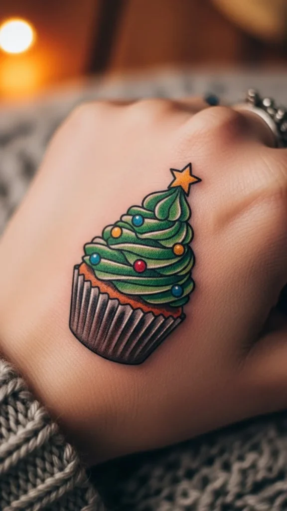 Christmas Tree Cupcake
