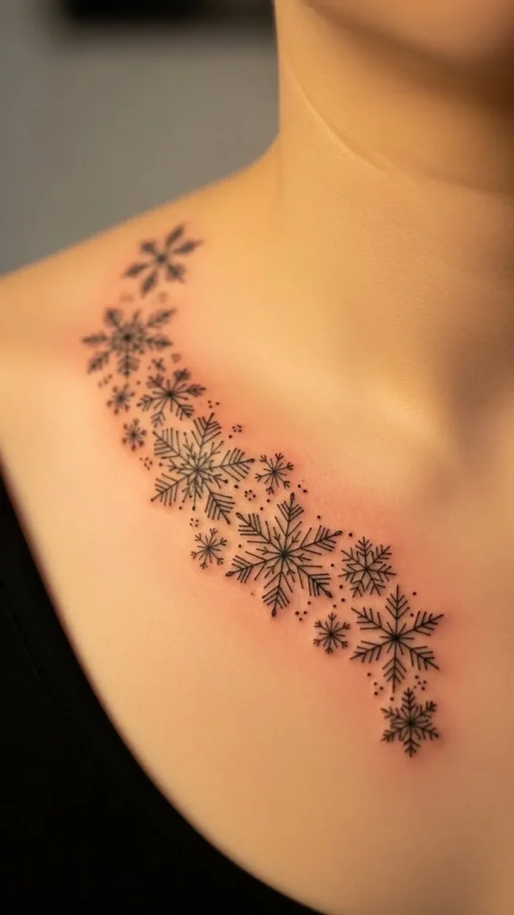 Collarbone Snowflake Drizzle
