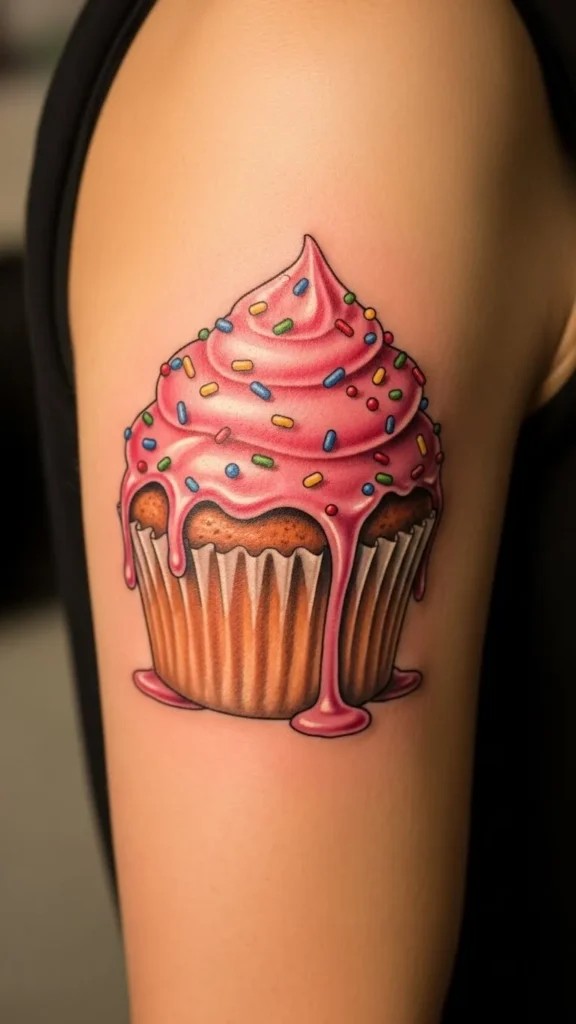  Cupcake With Dripping Frosting