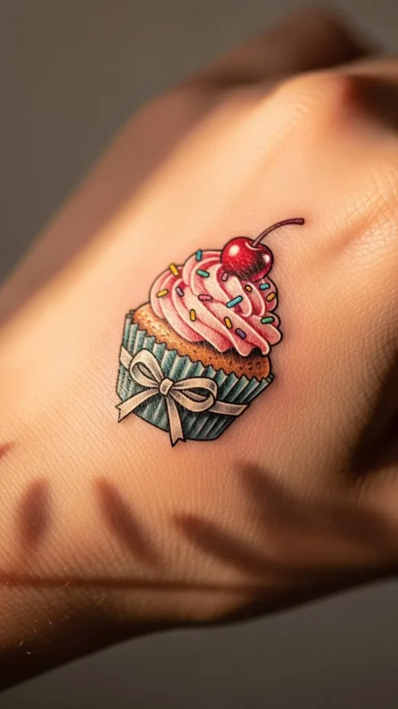 Cupcake With Tiny Bow