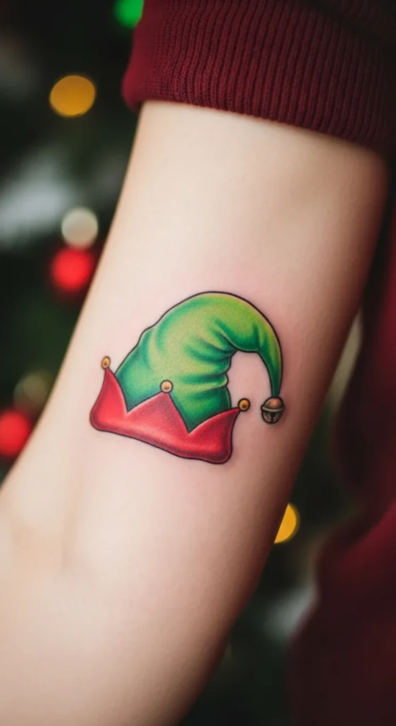 Elf hat tattoo