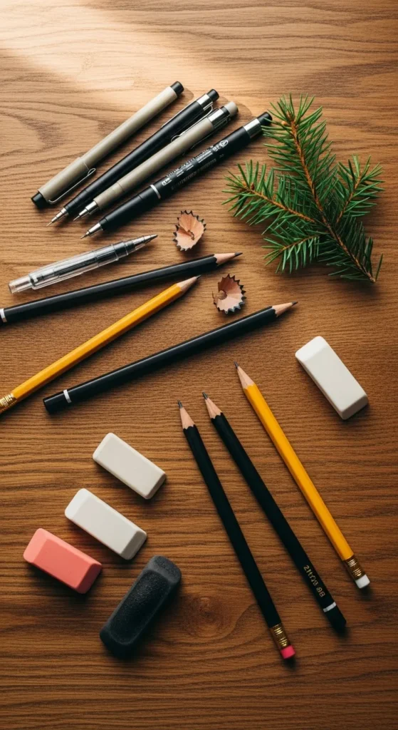 Gather Simple Drawing Supplies