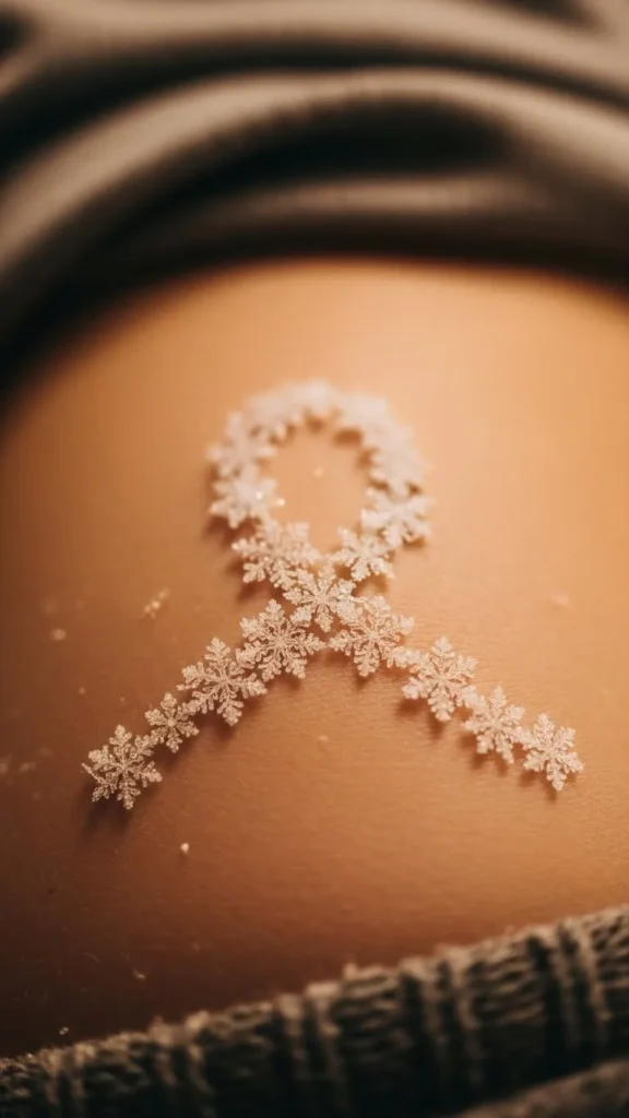 Hip Snowflake Ribbon Cluster