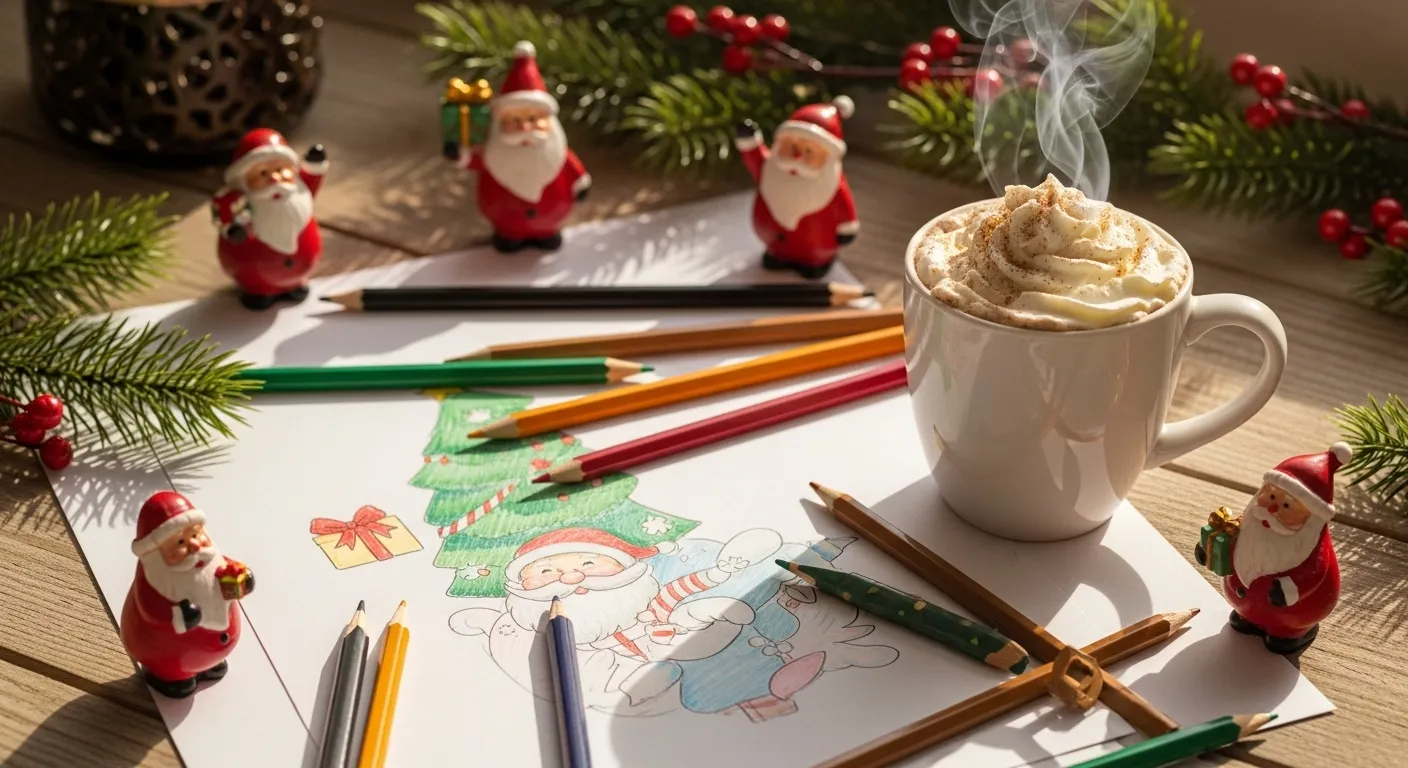 How to Draw a Cute Santa Face Tattoo With Holiday Personality