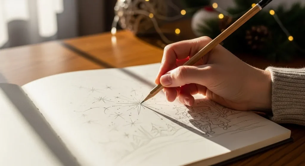 How to Draw a Sparkle Burst Tattoo for Festive Holiday Detail