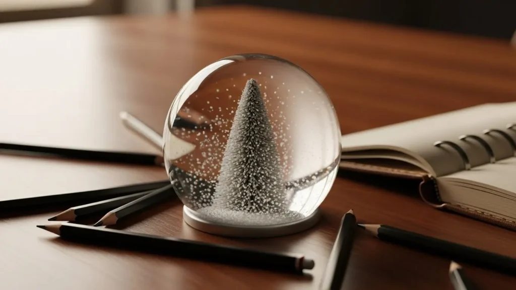 How to Sketch a Minimal Snow Globe Tattoo Step by Step