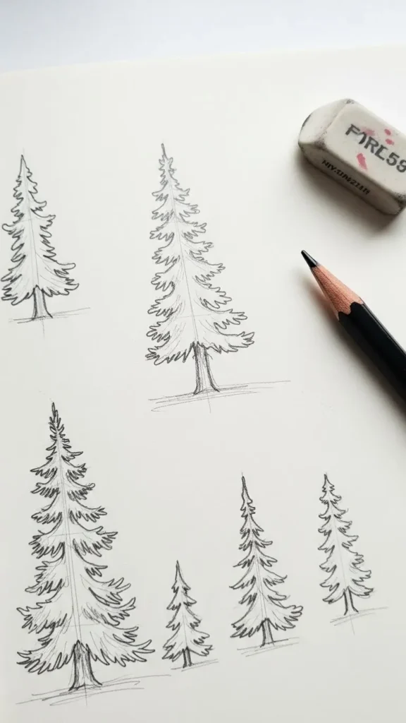 Sketch the Basic Tree Shapes