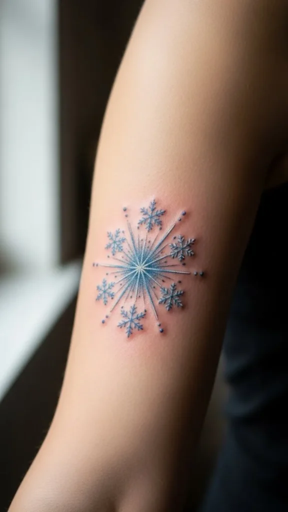 Snowflake Burst on the Upper Arm