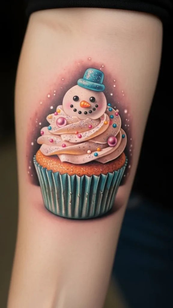 Snowman Cupcake