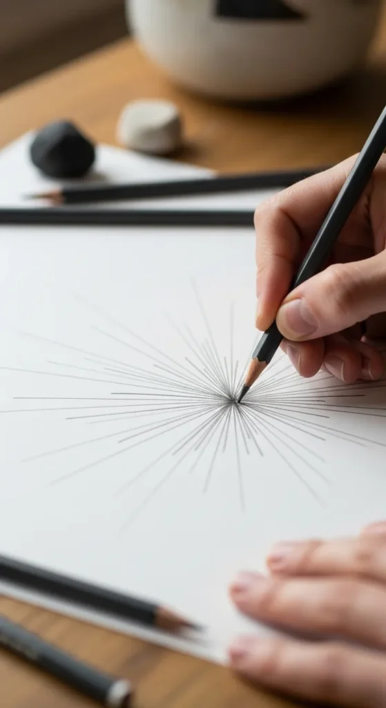 Start with the Basic Shape of the Sparkle Burst