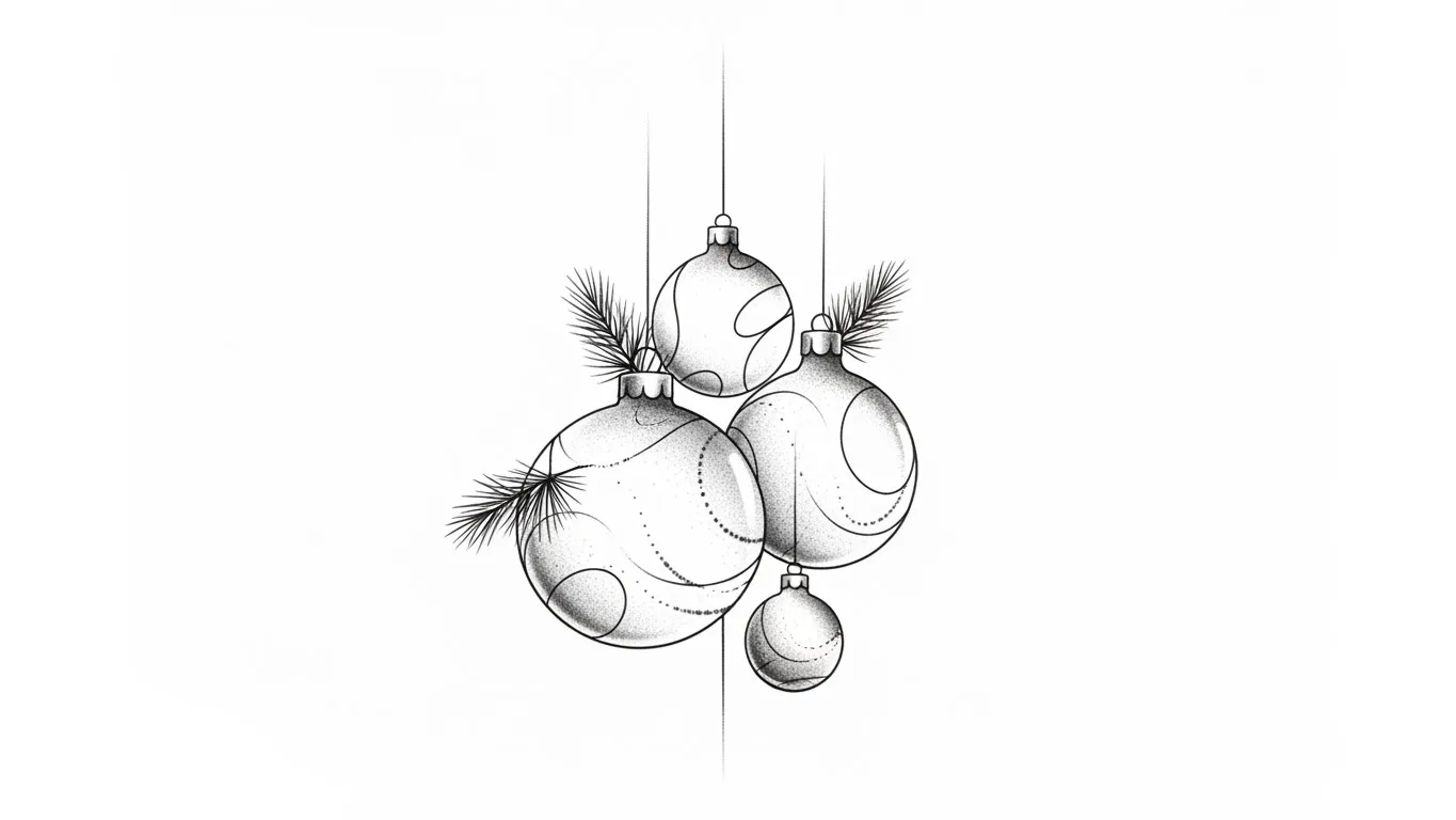 23 Modern Ornament Tattoos That Add Festive Style