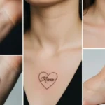 23 Personalized Heart Name Tattoos That Highlight Loved Ones