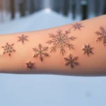 24 Stunning Snowflake Cluster Tattoos That Feel Magical