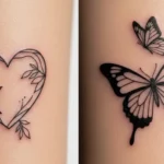 26 Heart Butterfly Tattoos That Blend Love & Change