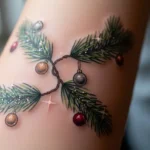 27 Beautiful Christmas Garland Tattoos That Look Luxurious