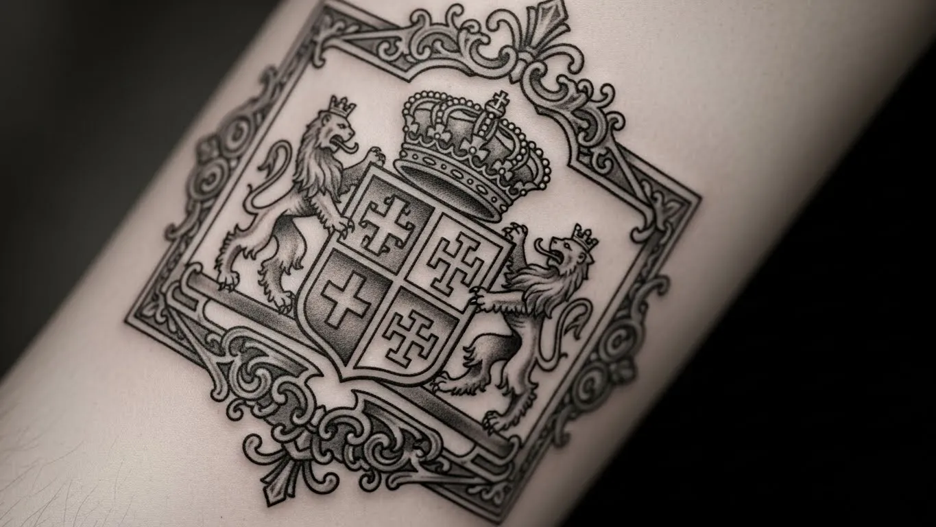 27 Historic Coat of Arms Tattoos That Showcase Heritage