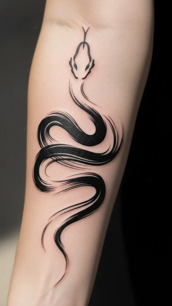 Abstract Ink Serpent