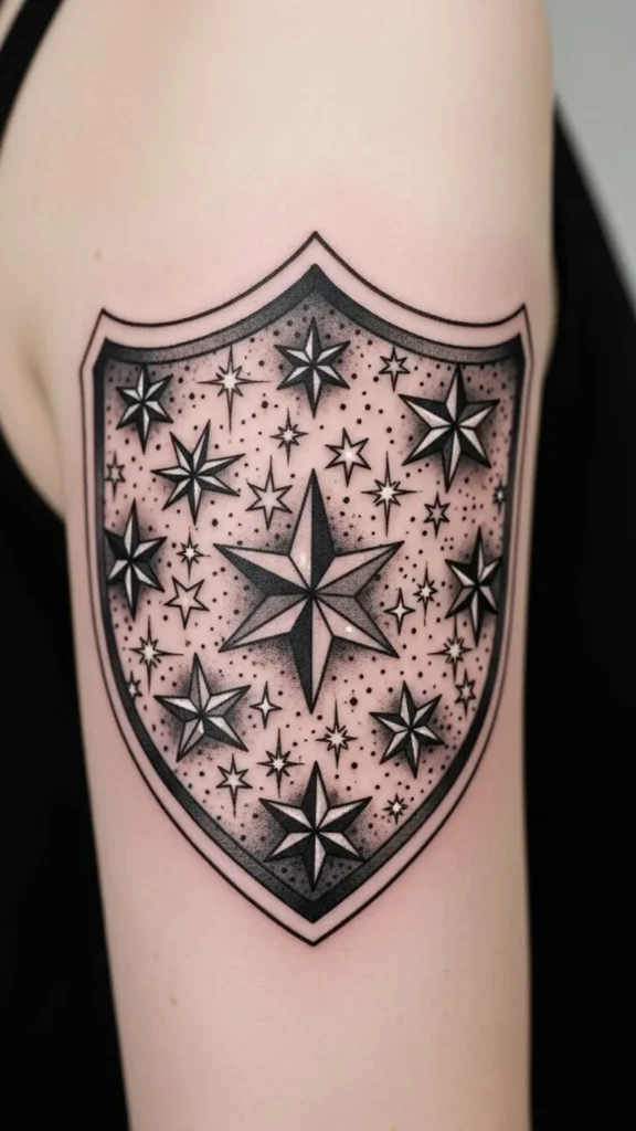 Ancestral Shield With Stars