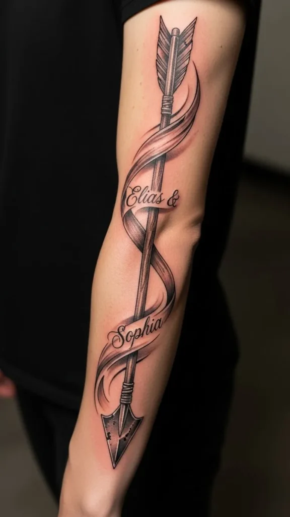 Arrow With Names Sleeve