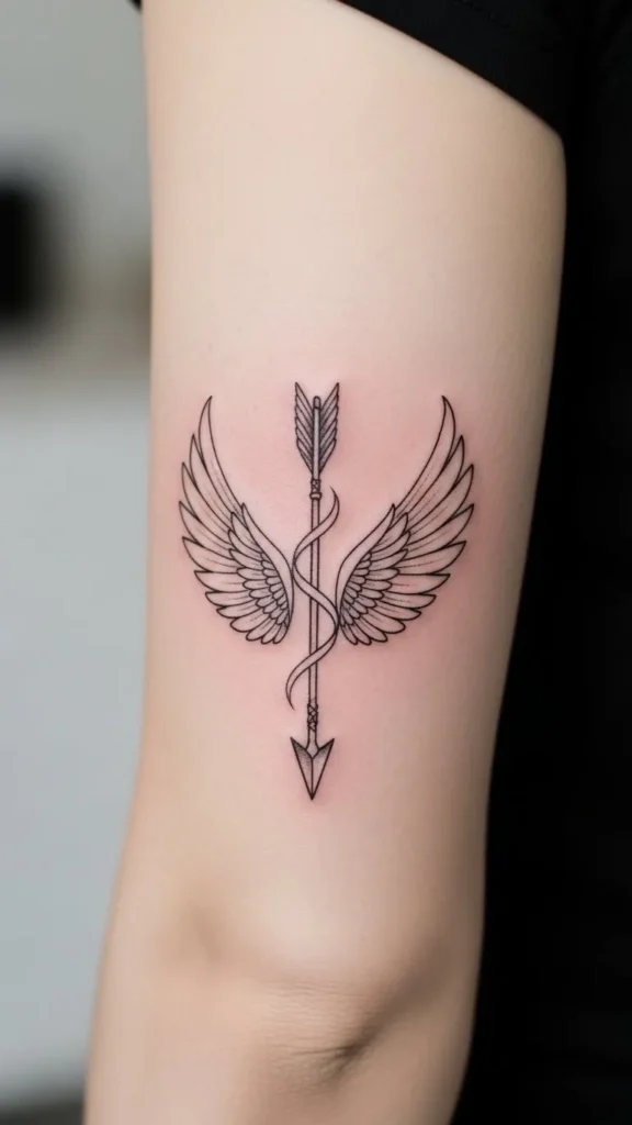 Arrow Wrapped in Small Wings