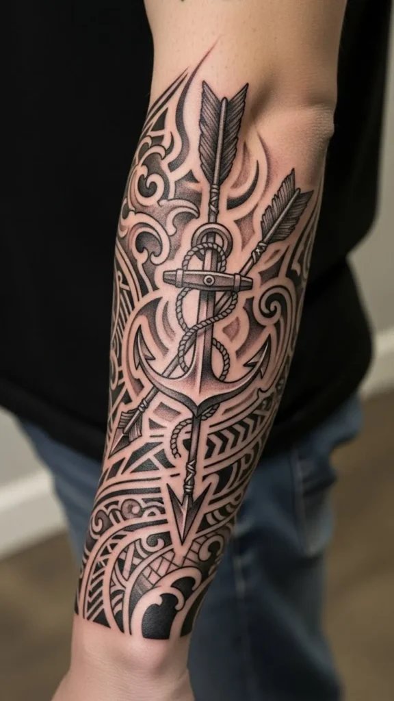 Arrow and Anchor Bond Sleeve