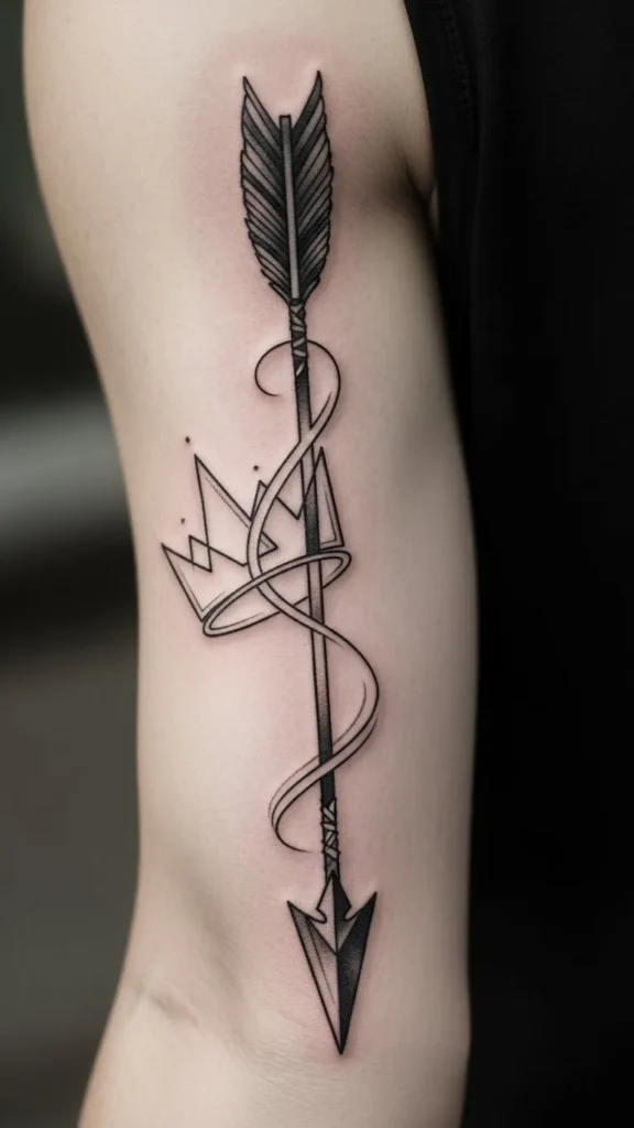  Arrow and Crown Love Sleeve