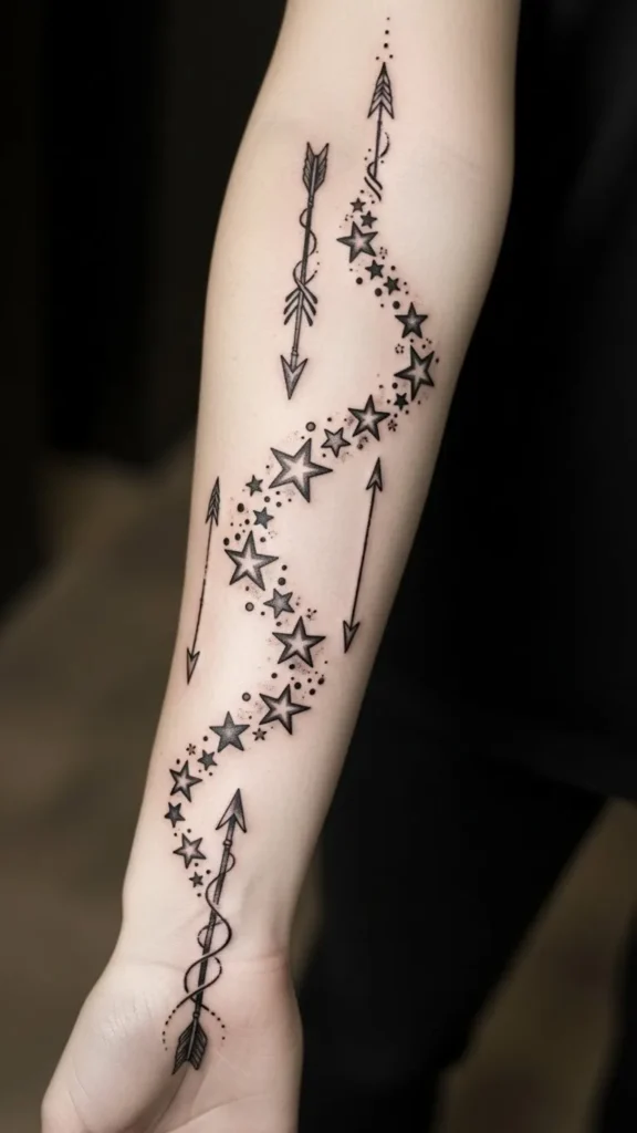 Arrow and Star Path Sleeve