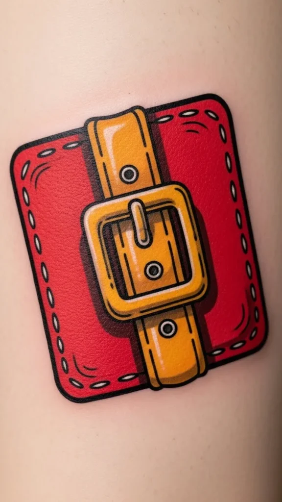 Cartoon Santa Belt Patch