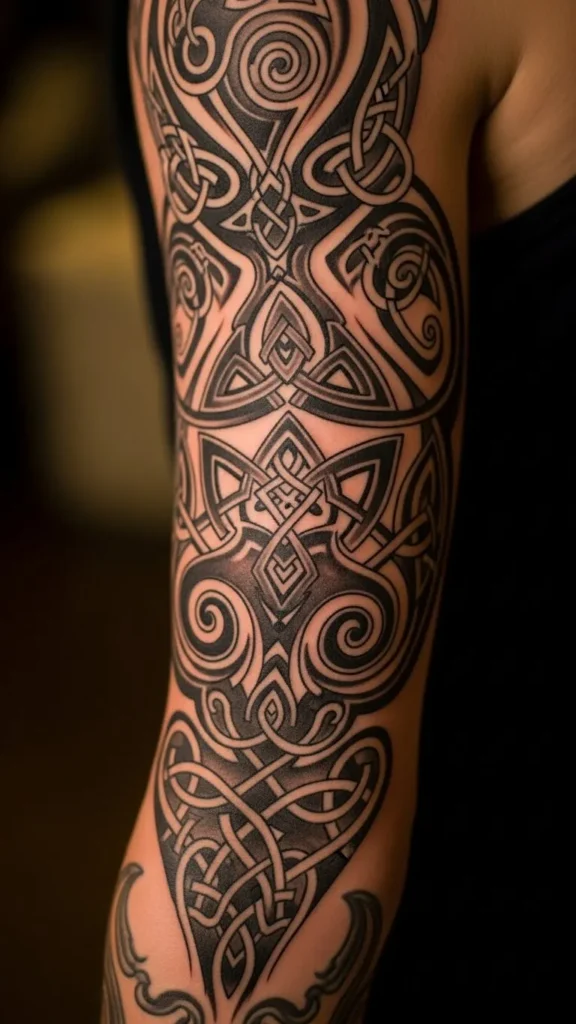 Celtic Knot Sleeve Tattoos