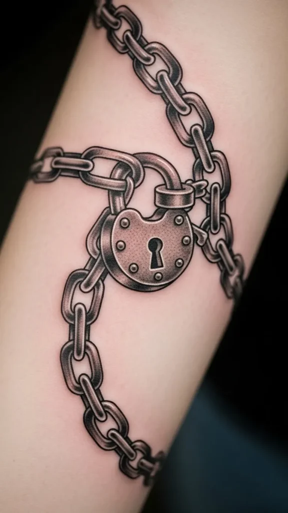 Chain with Hidden Lock Detail
