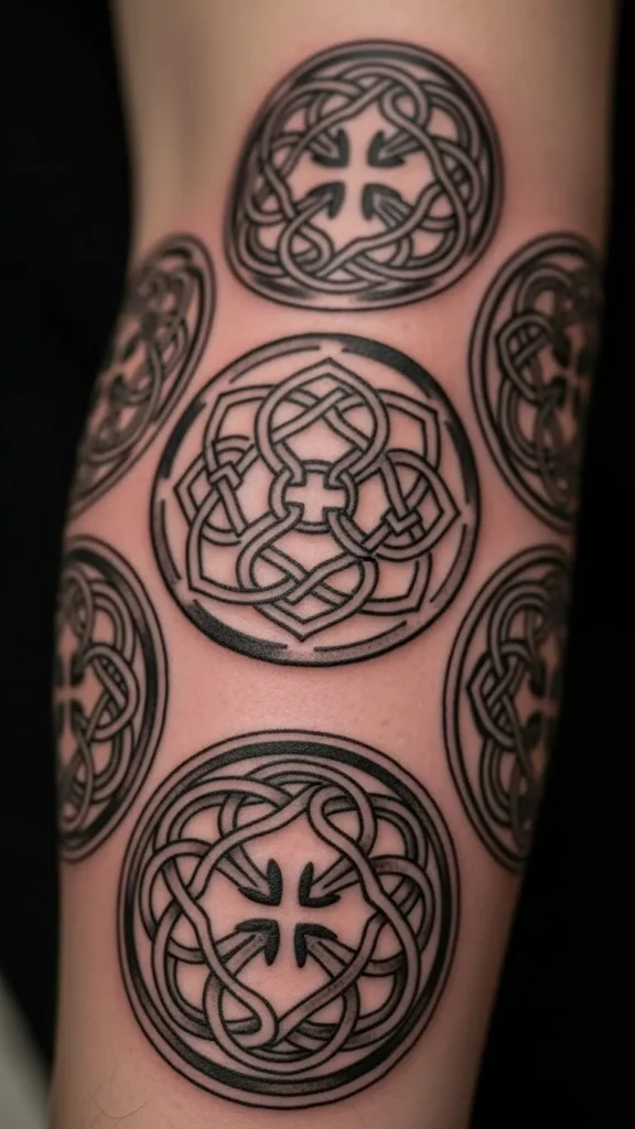 Circular Rune Knot Sleeve