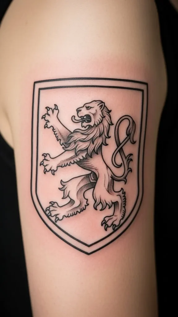 Classic Lion Shield Crest