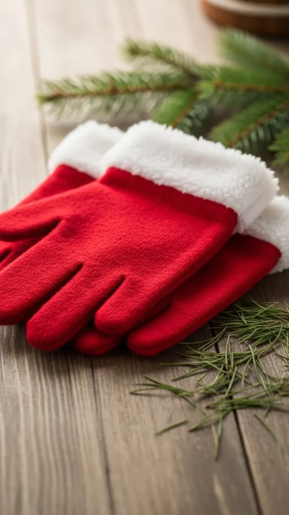 Classic Red Santa Gloves