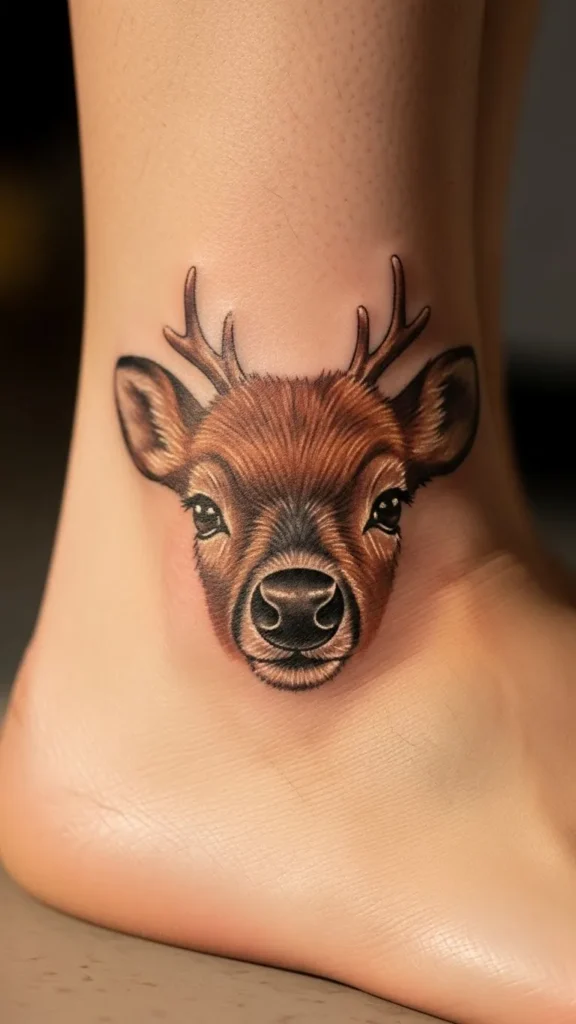 Classic Round-Nosed Reindeer Face