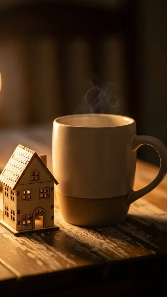  Cocoa Cup With Little House Charm