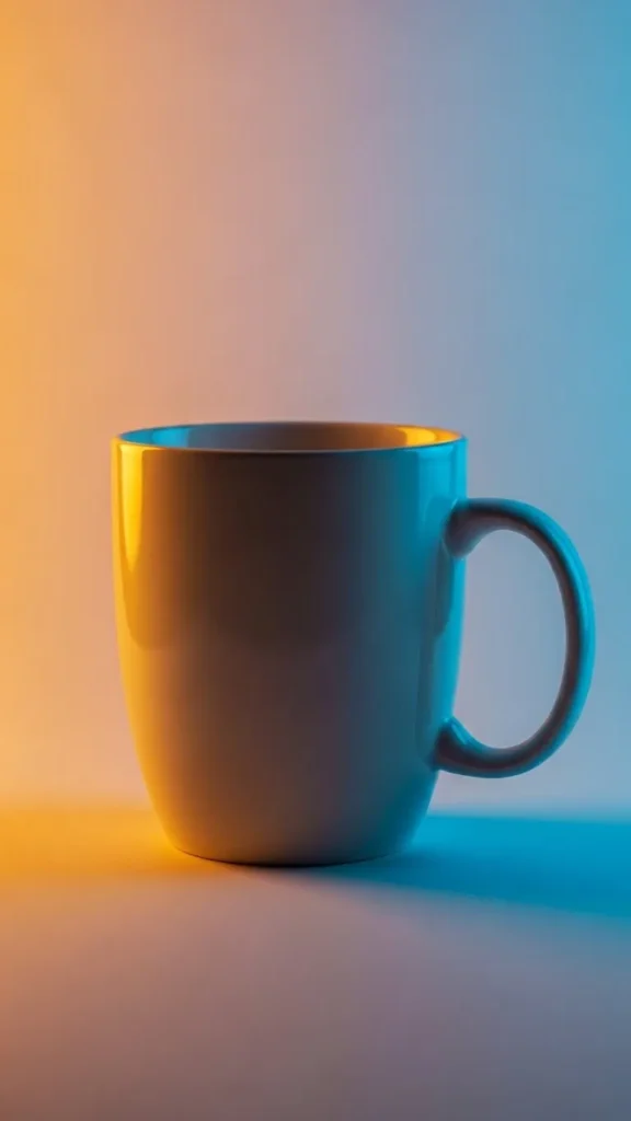 Cocoa Cup With Soft Gradient Shading