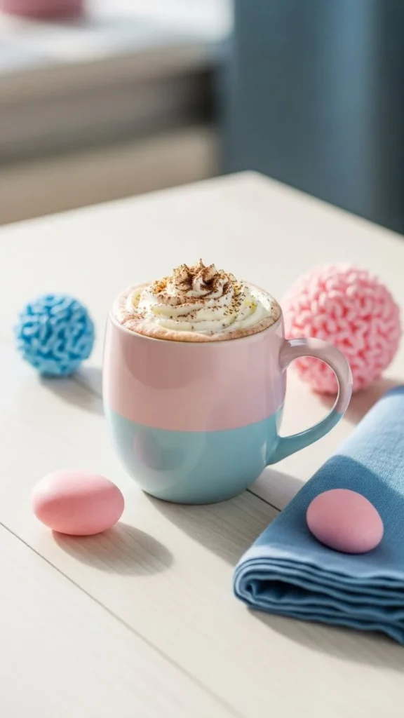 Cocoa Cup With Soft Pastel Colors