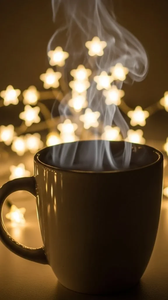 Cocoa Cup With Tiny Stars