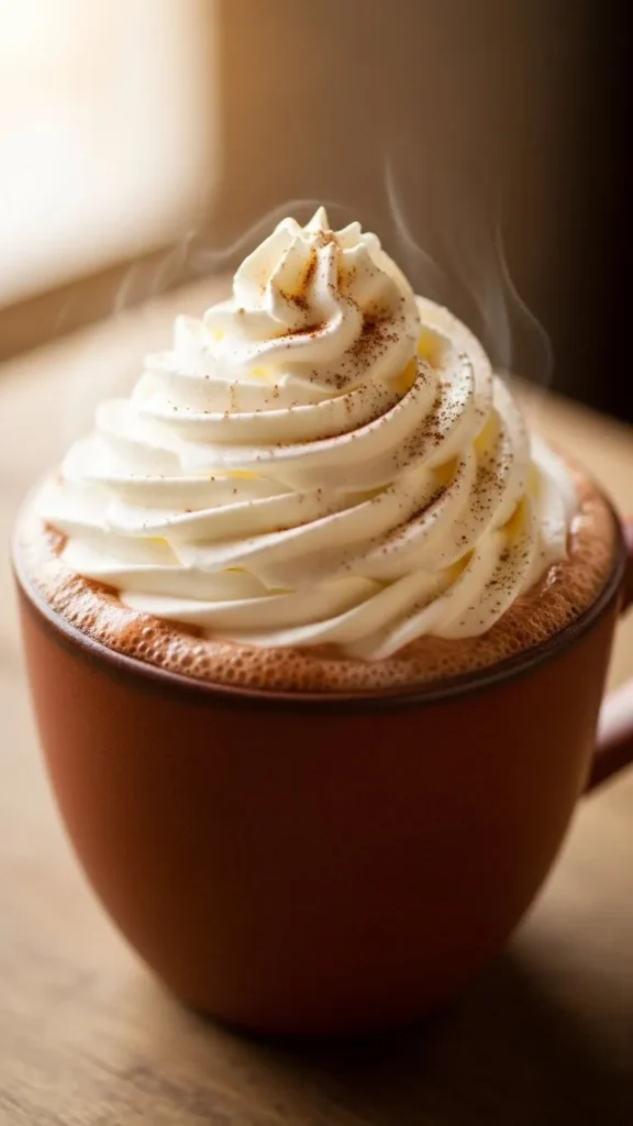 Cocoa Cup With Whipped Cream Swirl
