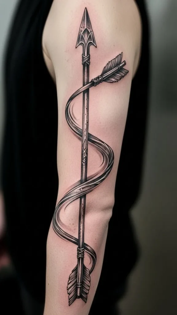  Continuous Arrow Love Path Sleeve