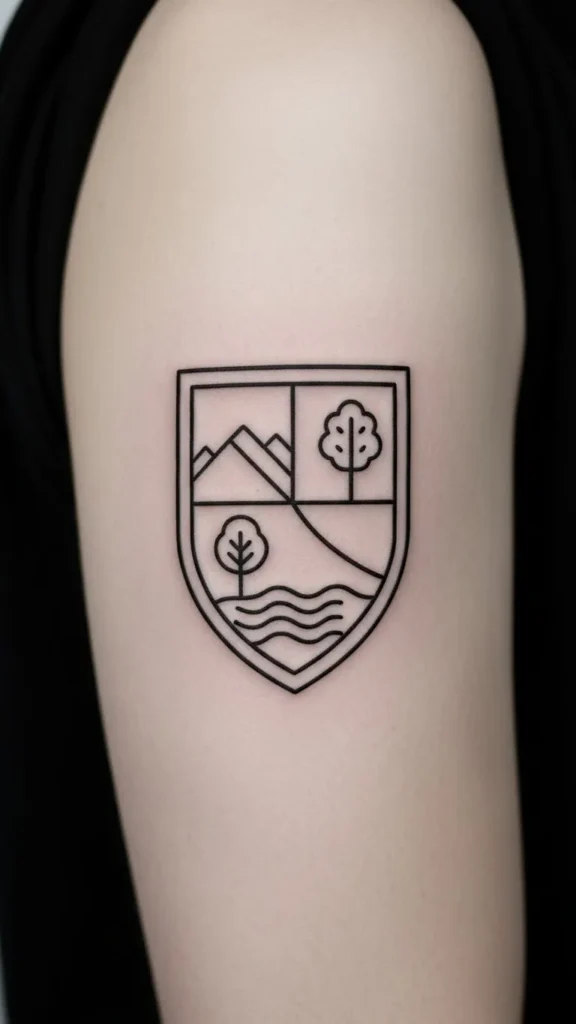 County Crest Outline