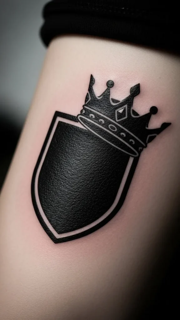 Crowned Shield Silhouette