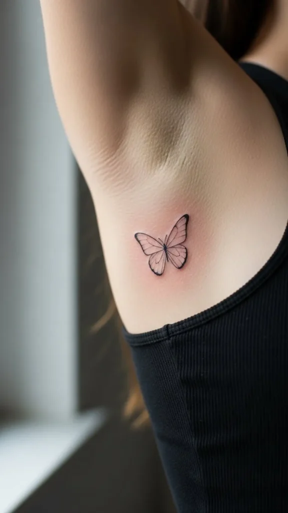 Delicate Butterfly Outline