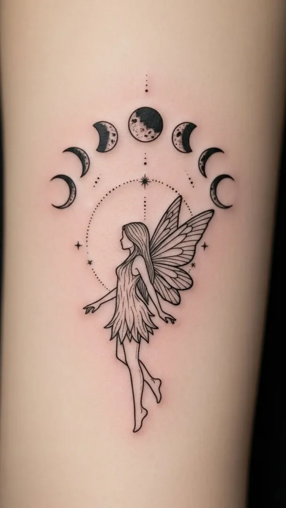 Fairy with Moon Phases