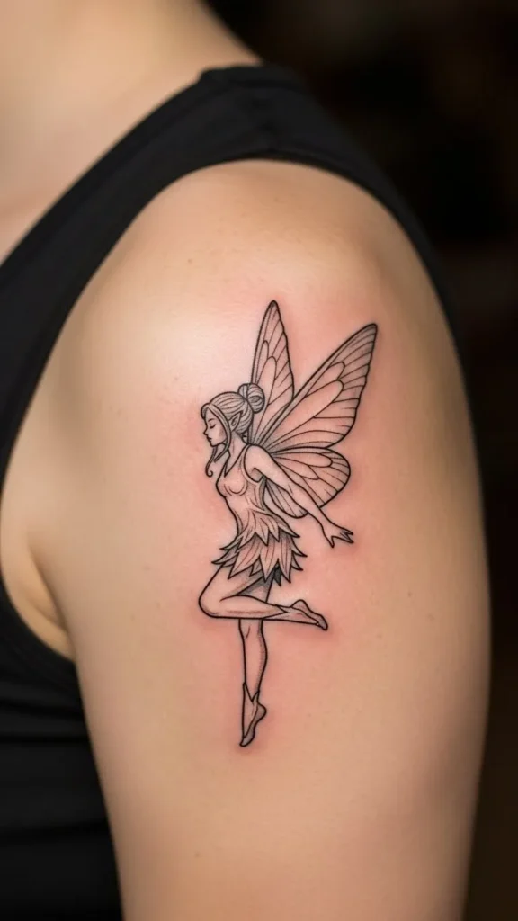 Fairy with Open Wings